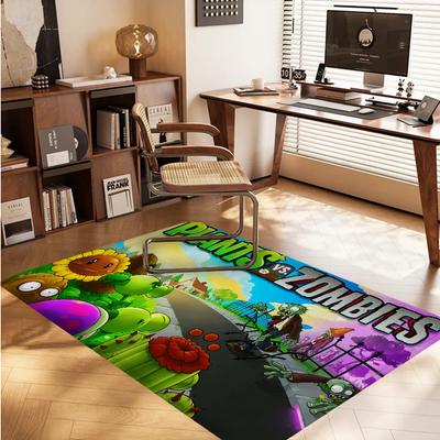P-plant Vs Z-zombie Floor Mat Rectangle Anti-slip Home Soft Badmat Front Door Indoor Outdoor Mat Hotel Decor Mat