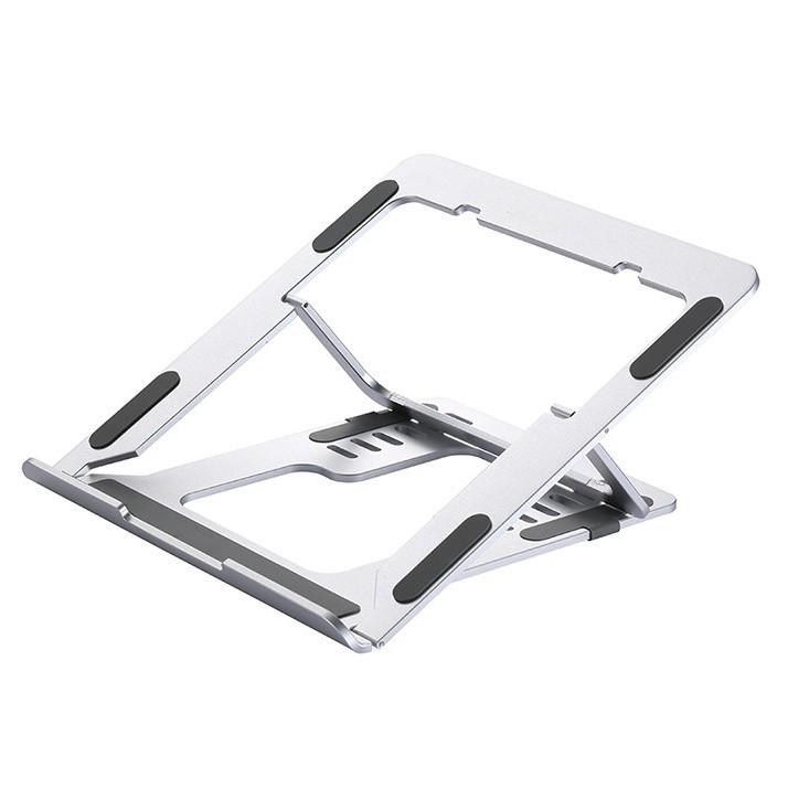 Adjustable Aluminum Laptop Stand: Foldable, Portable Cooling Desk for Office & Gaming