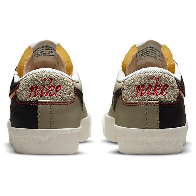 New Nike Blazer Low 77 Black Natural Removable Swoosh DH4370-001