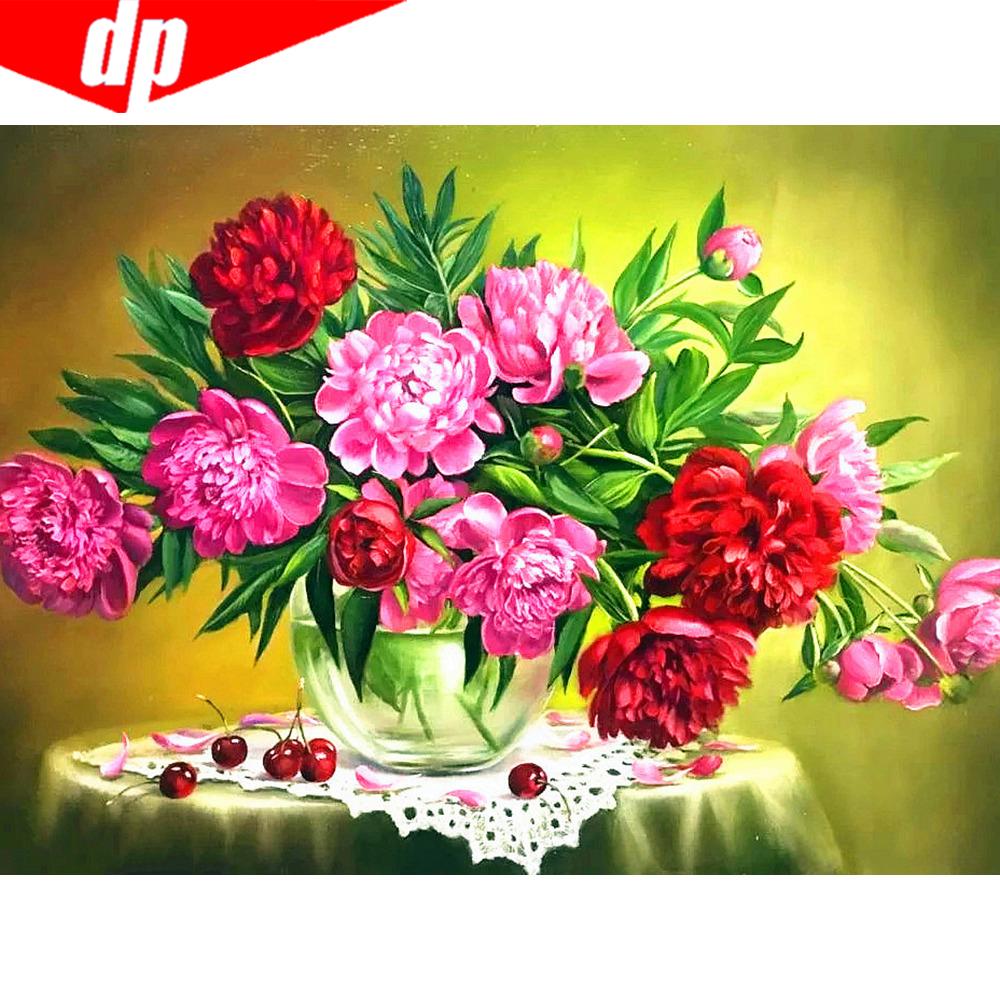 5D-Diamantmalerei, Blumen-Strass-Set, komplett quadratisch und rund, Diamantstickerei, Tierlandschaft, Kreuzstich, Mosaik, Winterdekor für Zuhause