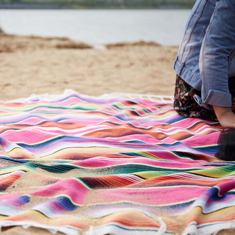 LISM Ethnic Mexican Beach Blanket