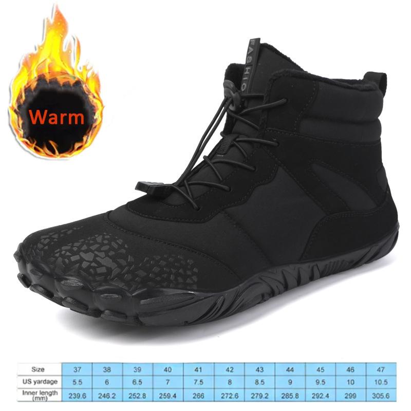 

Новые зимние ботинки, мужская повседневная обувь для босиком, уличная рабочая обувь, женские теплые мужские ботильоны на меху, мужские зимние ботинки, большой размер 47 46