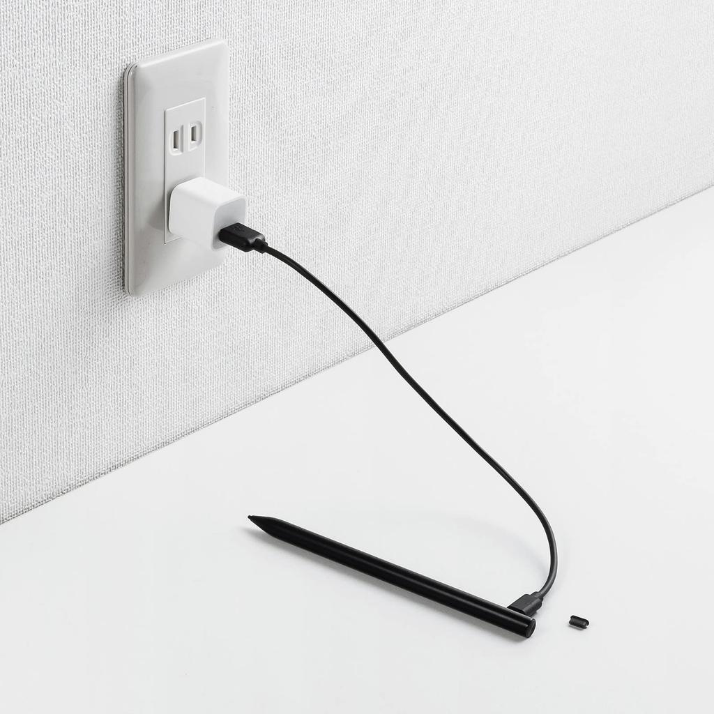 SANWA SUPPLY Rechargeable Touch Pen for Microsoft Surface, Extra Fine Point, Black, PDA-PEN57BK