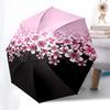 1pc Cherry Blossom Artwork Umbrella with Plastic Handle,Compact & Stylish,Suitable for All Seasons ptys26044