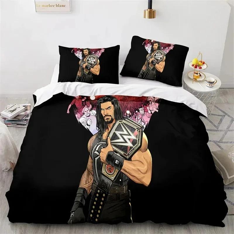 WWE EAW Ložní souprava Jednolůžko Dvojlůžko Plná Velikost Queen King Zápasová hra Ložní souprava Aldult Dítě Ložnice Sady povlečení 3D tisk