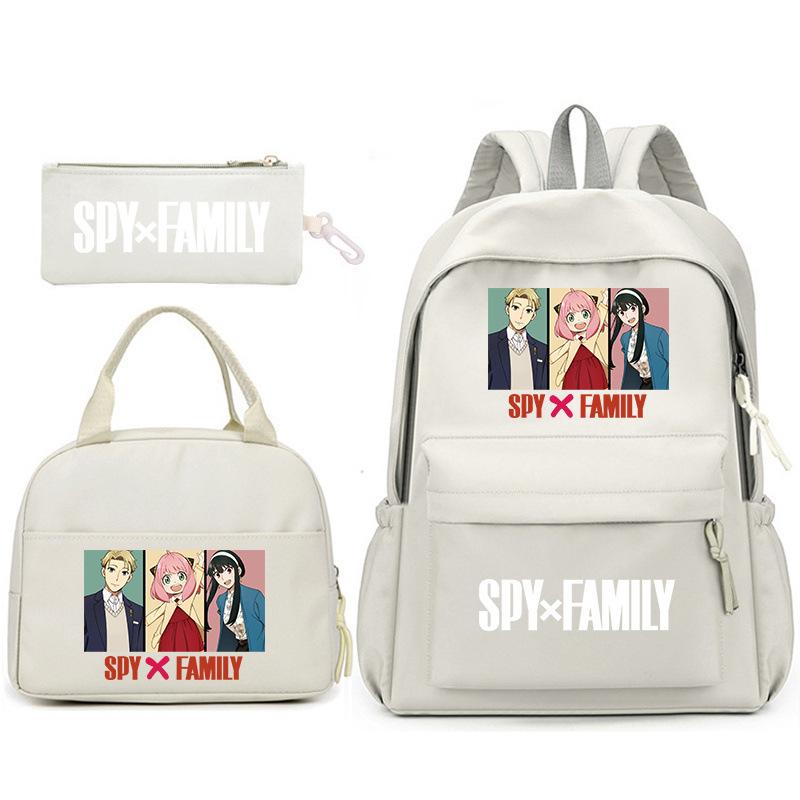 School Season Spy Playhouse Printed Backpack Pencil Bag Shoulder Bag Leisure Primary And Secondary School Students Schoolbag