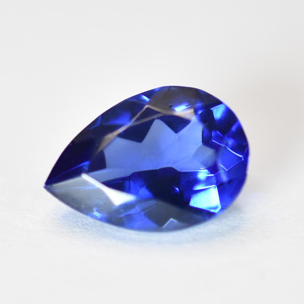 Natural Blue Tanzanian Tanzanite 7.55ct Pear Cut Certified Loose Gemstone