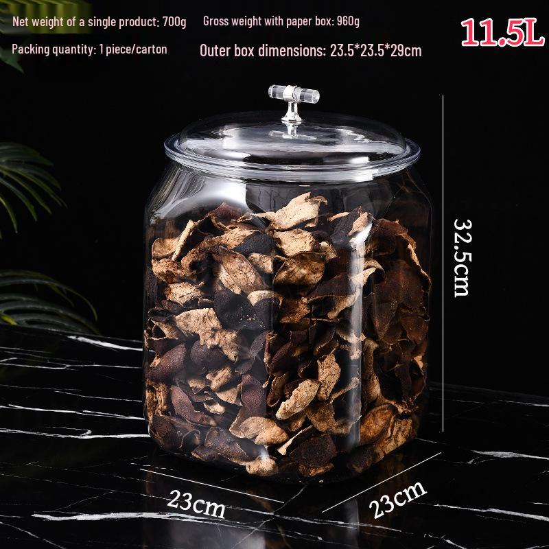 Food-Grade Kitchen Grain, Tea, and Dried Tangerine Peel Storage Jars - Moisture-Proof, Sealed