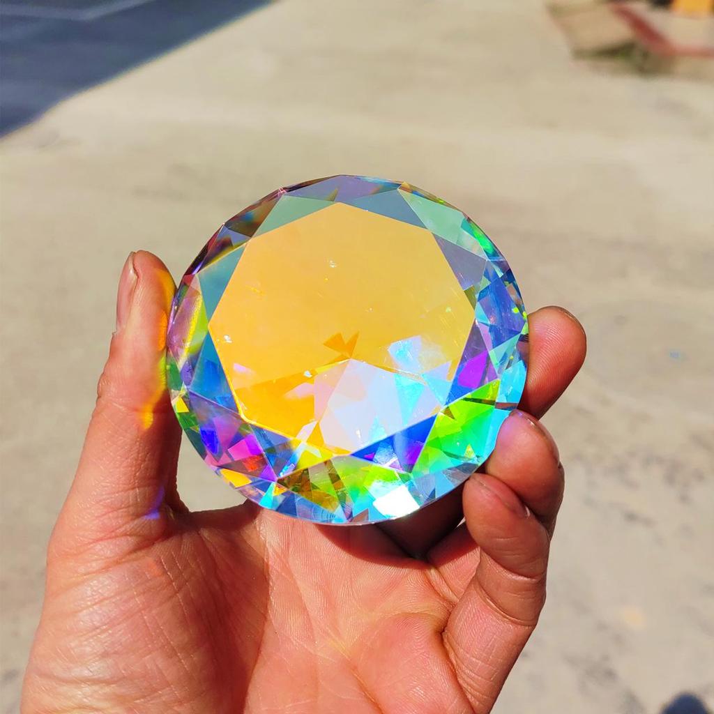 Colorful Crystal Glass Diamond Decorative Ornament