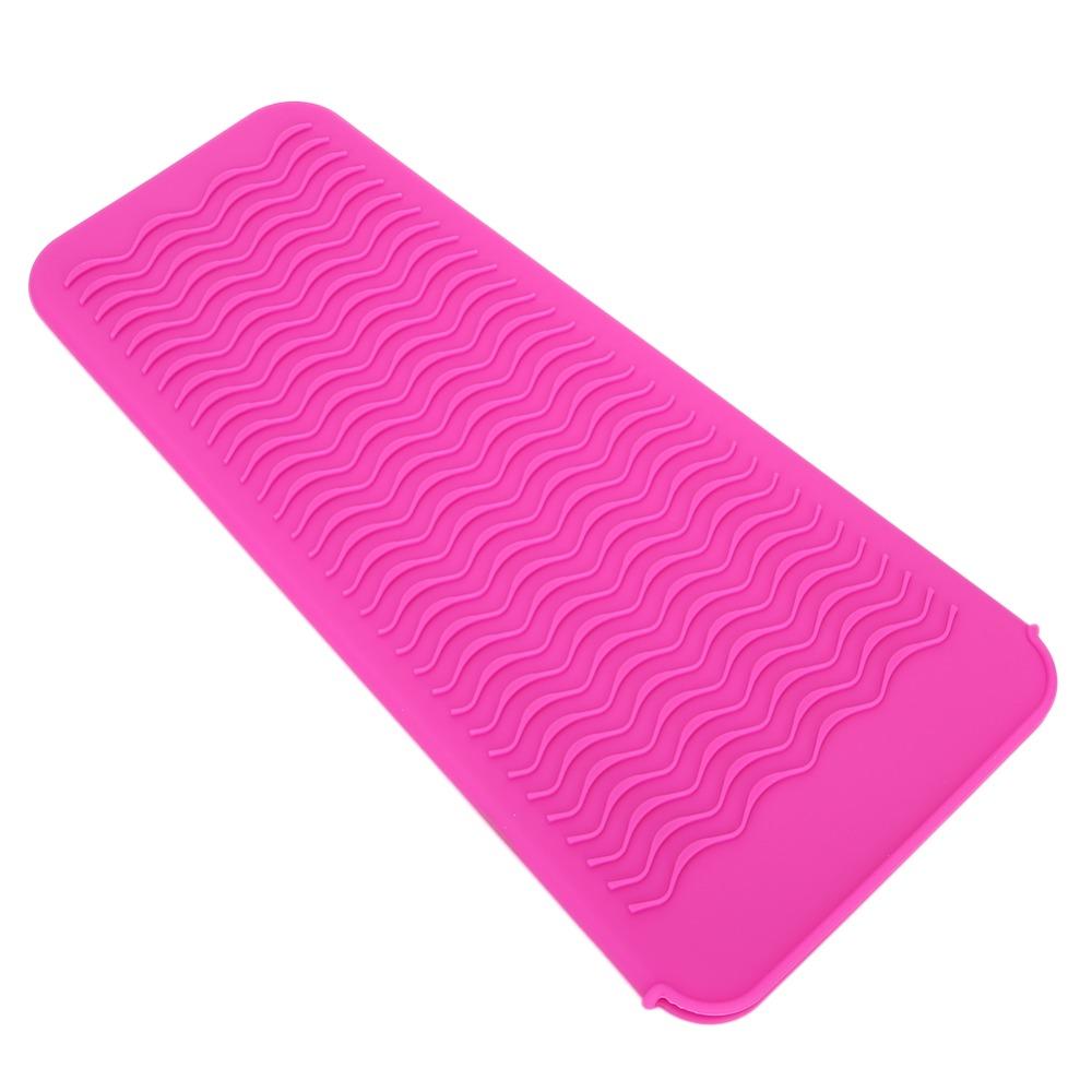 Silicone Material Hair Straightener Pouch Gray Non Slip Mat Travel Hair Curler Cover  Home