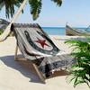 Western Texas Star Print Beach Towel, Large Soft Quick Dry Towel for Beach Camping Swimming