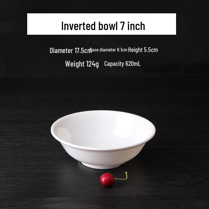 White Melamine Imitation Porcelain Bowls