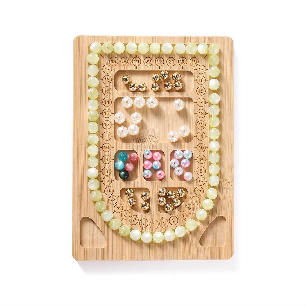 Original Pine Wood Beading Design Plate for DIY Necklace Bracelet Display and Accessories