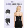 Top Bustier Sexy com Zíper no Pescoço para Mulheres, Ajustado ao Corpo, Controle de Barriga