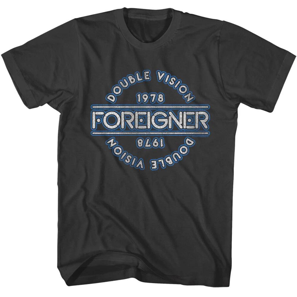 Foreigner Double Vision Tour 1978 Men s T Shirt Rock Band Music Merch 4XL