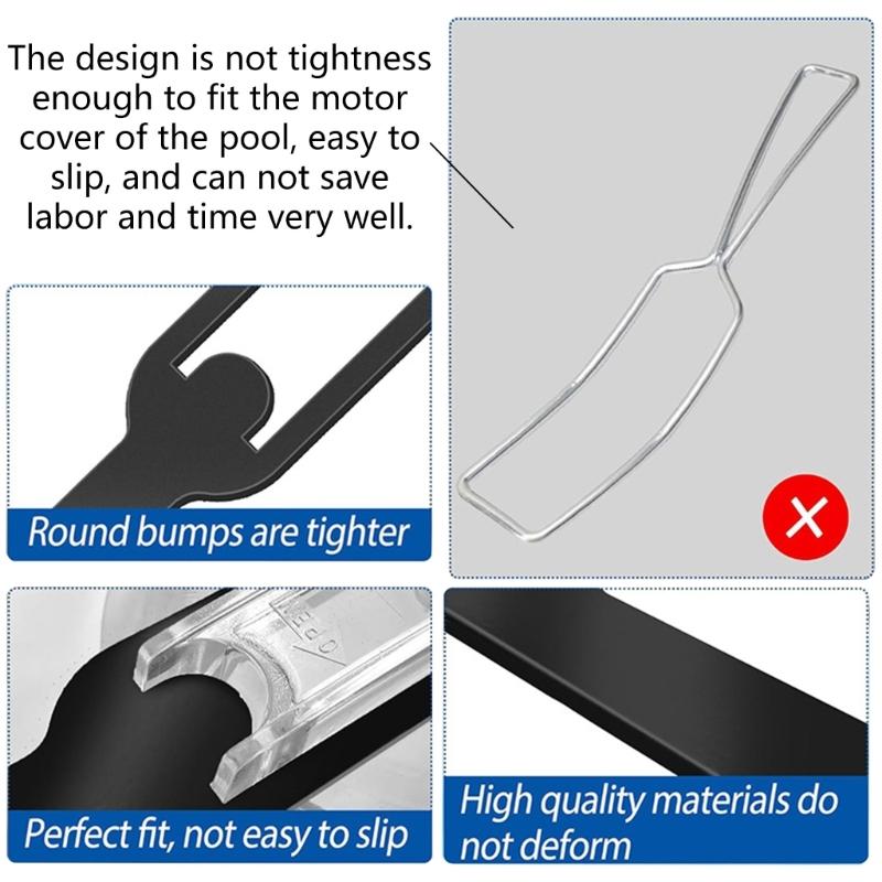 High Strengths Pump Cover Removal Wrenches Rustproof Pool Equipment Removal Tool for Easyly Maintenance Access