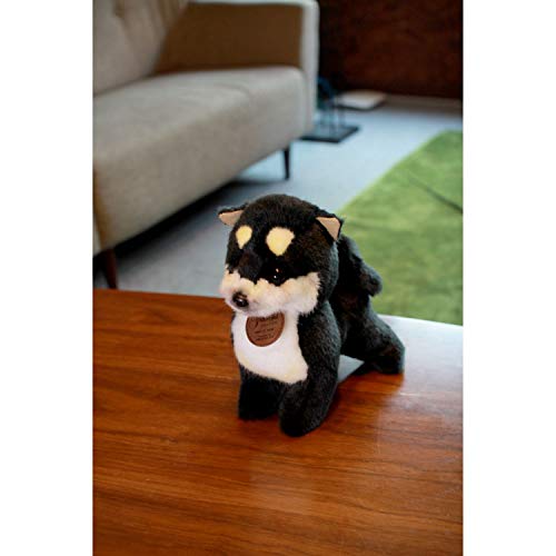 Sanei Boeki Graceful Dog (Made in Japan) Shiba Inu Small, Black, Standing Plush Toy, Total Length 24cm, I6856