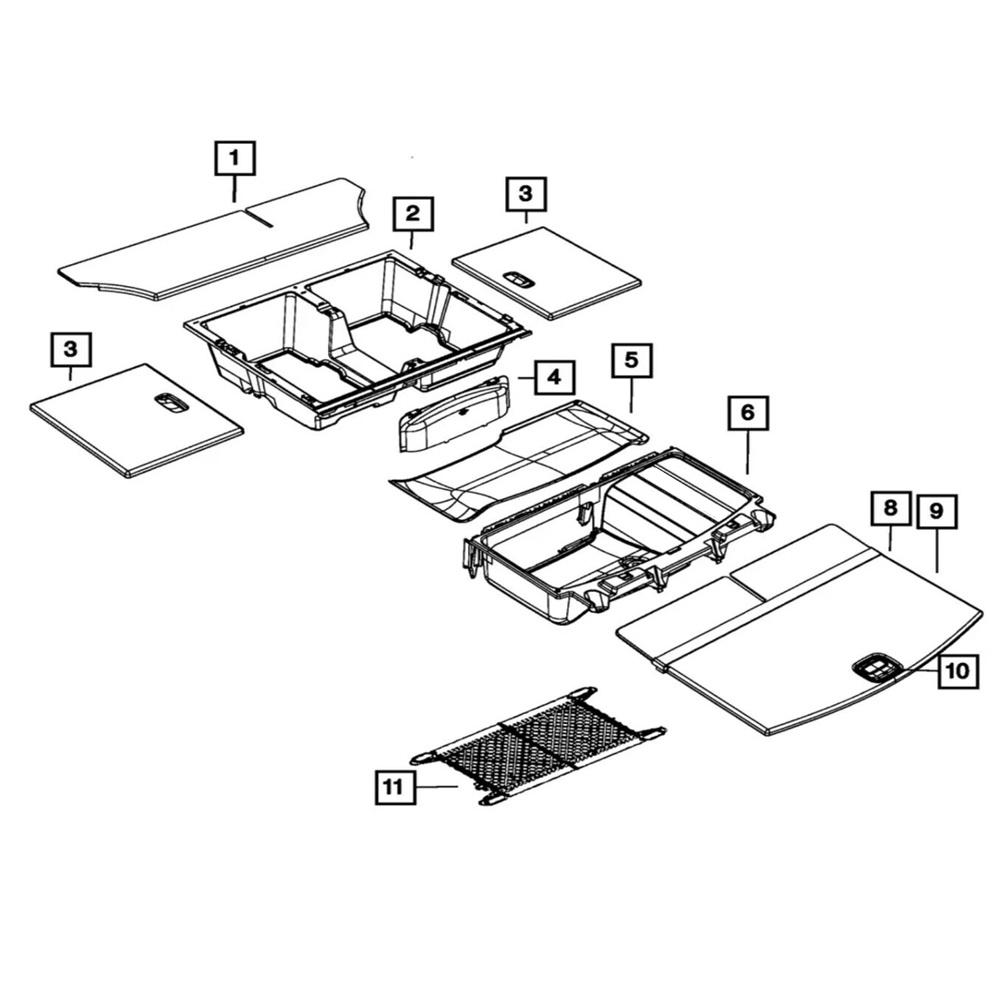 Cargo Latch Release Handle For Dodge Durango 2013-22 Jeep Grand Cherokee 2014-16
