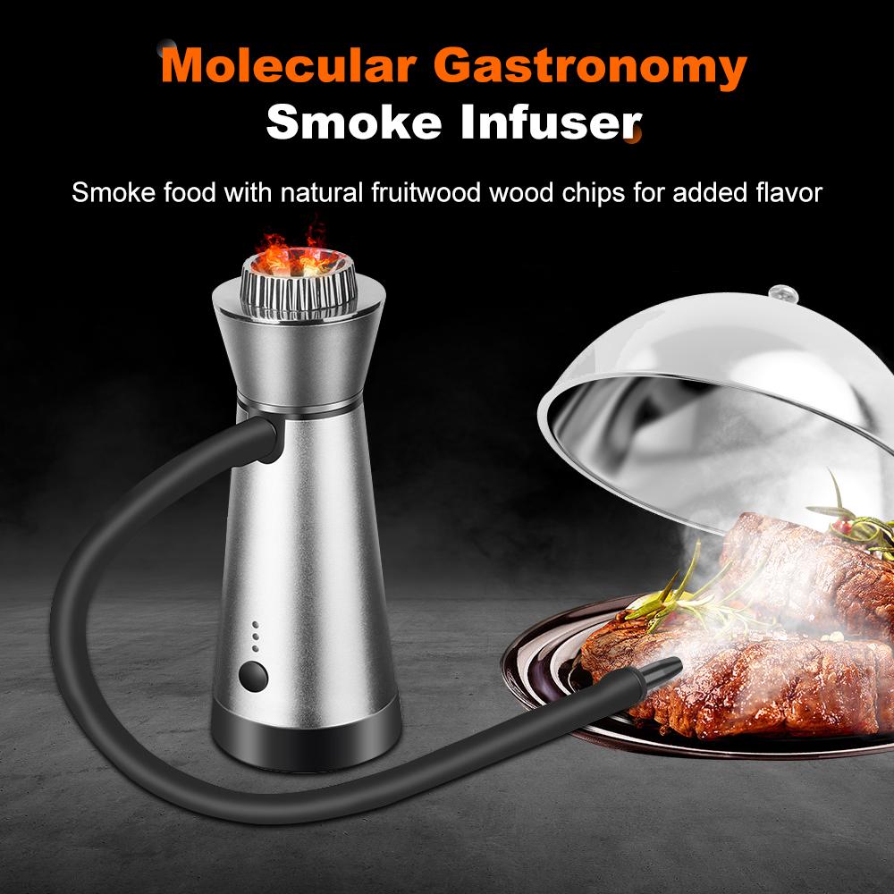 Kitchen Handheld Smoker Home Molecular Cuisine Smoking Gun for Steak Salmon Barbecue Cooking Tool