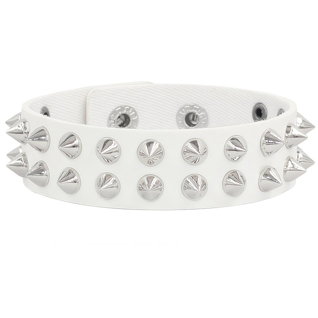 DIEZI Punk Vintage Gothic Goth Men Wrap Bracelet For Women Harajuku Black PU Leather Rivet Charm Bracelet Bangles Jewelry