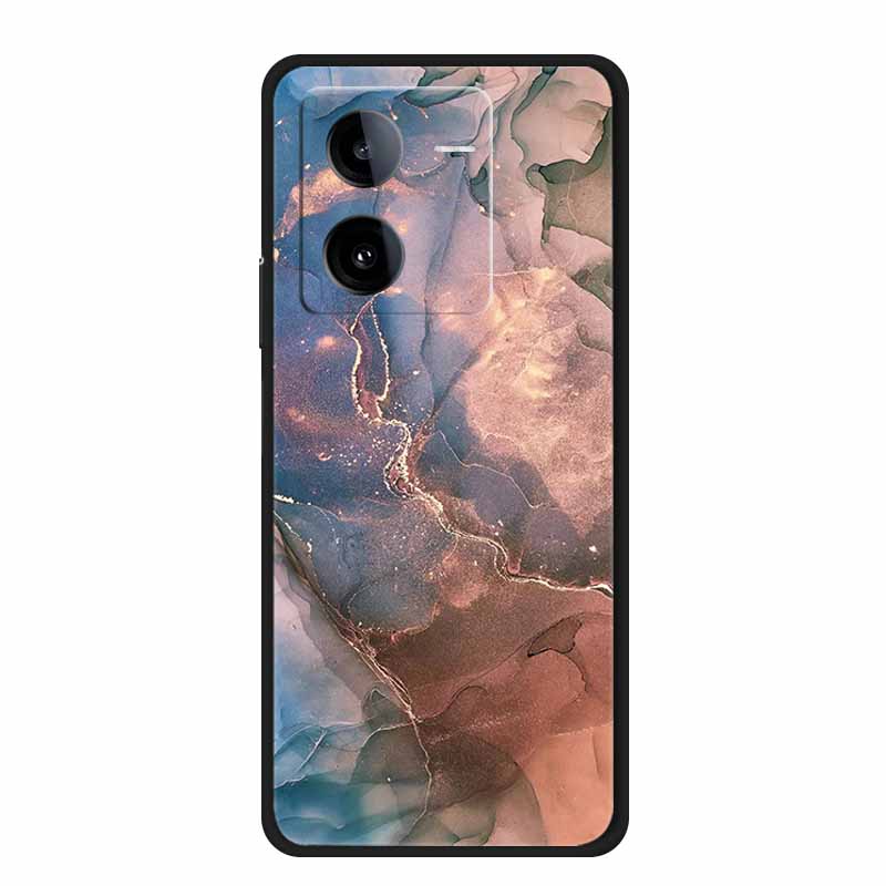 Phone Cover For Vivo iQOO Z8 5G Cases 6.64" Marble Soft TPU Silicone Para for Vivo iQOO Z8 V2314A 2023 Back Case Bumper Fundas