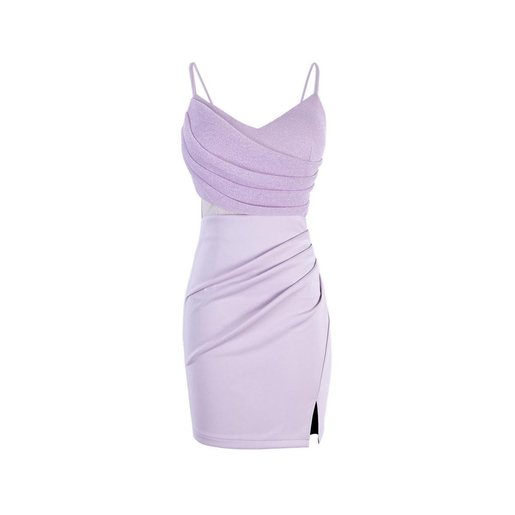 Slimming Mesh Patchwork Camisole Bodycon Dress