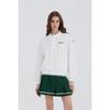 Goxo Golf Rubber Woven Half Zip White