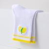 Women's Mid-Tube Non-Slip Yoga Socks with Fruit Embroidery for Fitness, Pilates, and Sports