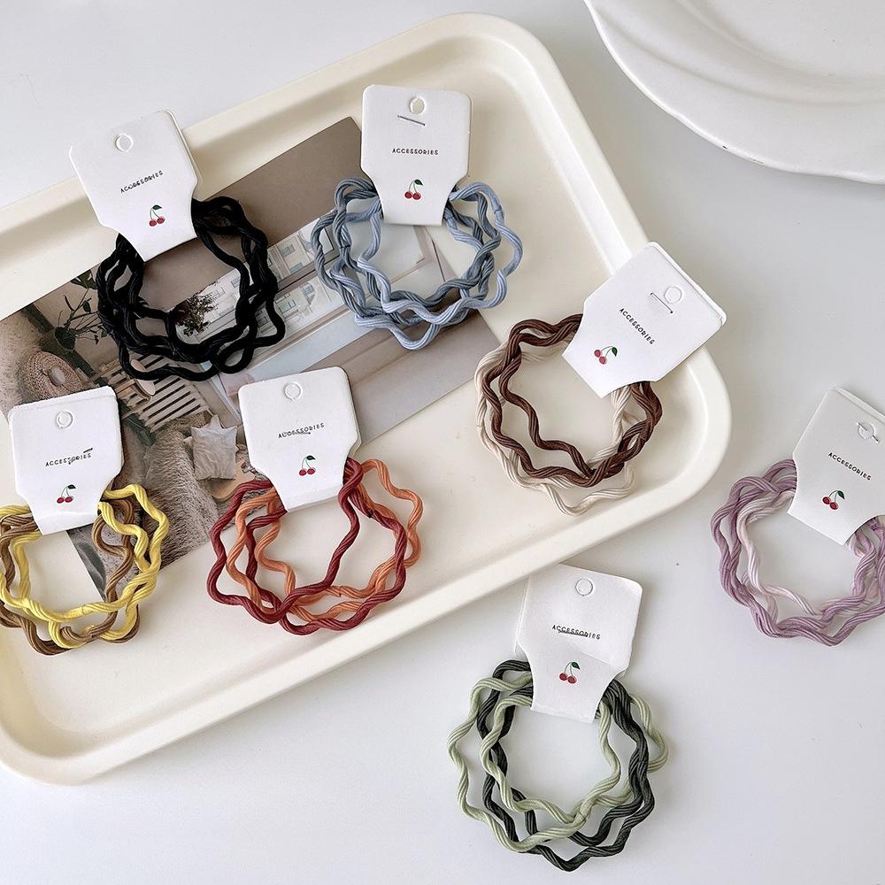 Confezione da 4. Colore Caramella Anello Base per Capelli Elastico per Capelli con Onde che Cambiano Colore Elastico per Capelli da Donna Accessorio per Capelli