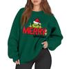 Women's Casual Fashion Long Sleeve Christmas Printed Round Neck Sweatshirt Top