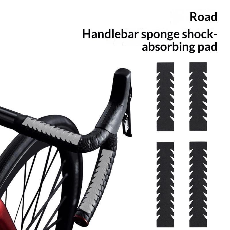 4Pcs Road Bike Handlebar Tape Anti Shock Absorption High-Elasticity Eva Pad Insert Bar Tapes Bicycle Accessories Cycling Parts