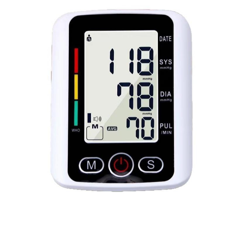 

1 шт. автоматический электронный сфигмоманометр с голосовым оповещением, большой экран, монитор артериального давления на плечо, интеллектуальный голос Russian