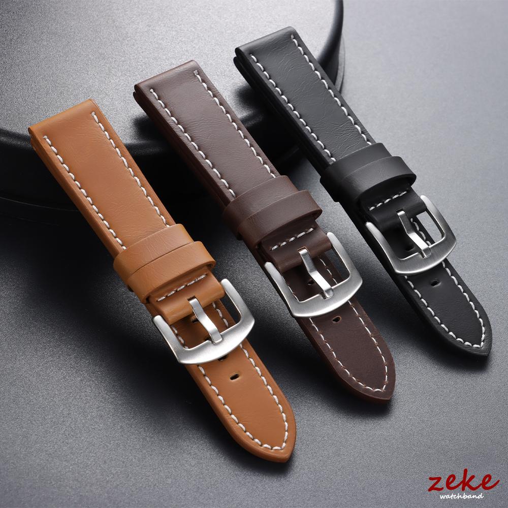 18mm 20mm 22mm 24mm Universal Bracelet Vintage Leather Watch Strap Business Black Brown Grey Watchband Belt Accessories