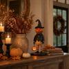 Light Up Pumpkin Man Tabletop Statue Resin LED Pumpkin Head Light  Halloween Party