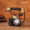 Vintage Resin Telephone Wall Decor Retro Phone Ornament For Cafe Wall Hanging Rustic Display For Retro Lovers Unique Gift