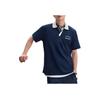 Adidas Color Block Outdoor Casual Sports Polo Shirt Men Tops Navy-Blue JD0331