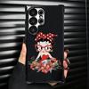 B-Bettys B-Boops Girl Plating Phone Case For Samsung Galaxy S24 S25 FE S26 Edge S23 Ultra S22 S21 Plus S20 Anti-Fall Airabag Cov