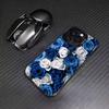 roses Phone Case For iPhone17,16,15,14,13,12,11 Plus,Pro Max Colored Silver Plated Inside Cover