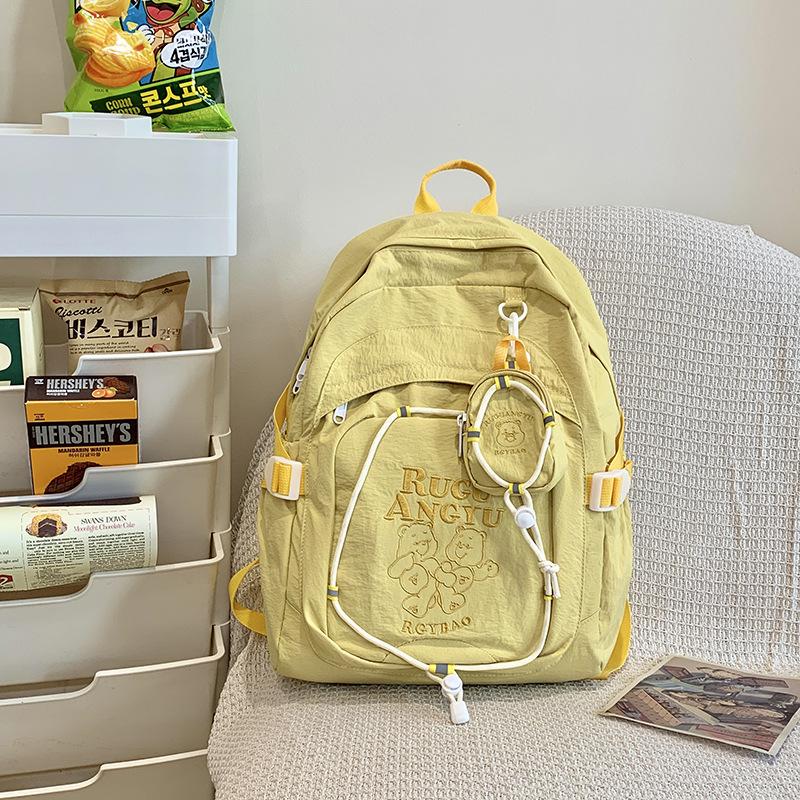 

High value schoolbag girls Japanese ins junior high school students casual versatile backpack dopamine soft girl backpack