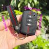 Keychain Holder For Toyota Auris Camry 55 50 Yaris Hybrid RAV4 Noah Alphard Car Remote Key Caps Cover Case