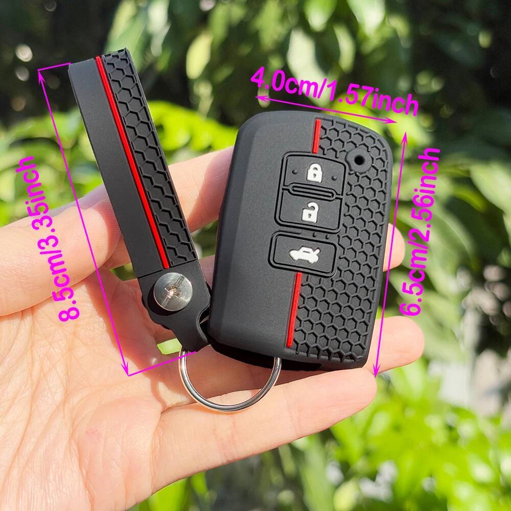 Keychain Holder For Toyota Auris Camry 55 50 Yaris Hybrid RAV4 Noah Alphard Car Remote Key Caps Cover Case
