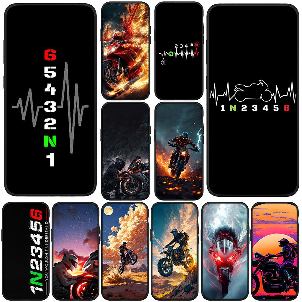 Motorcycle Motorbike 1N23456 Phone Cover for Motorola Moto Edge 50 One 30 Fusion 40 neo Ultra Pro 20 Lite G85 G84 E15 E14 Case
