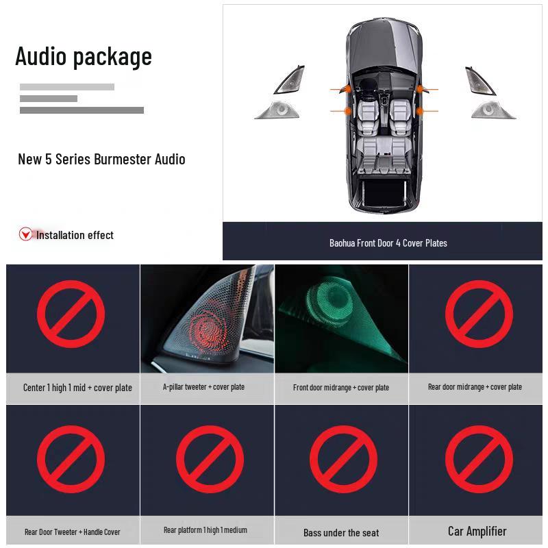 BMW Bowers & Wilkins Tweeter Speaker A-Pillar Luminous Cover Upgrade