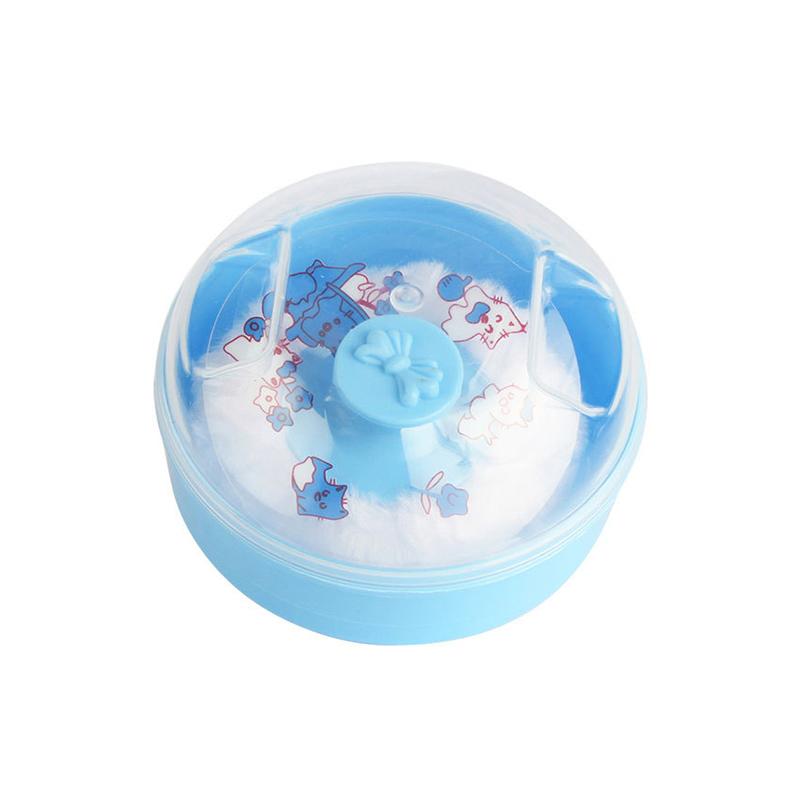 Nádobka na pudrovací houbičku Pouzdro na dětskou houbičku Pro domácí použití Cestování Dětský pudr Hromádková krabička Přenosná Znovu plnitelná Dětská tělová kosmetika