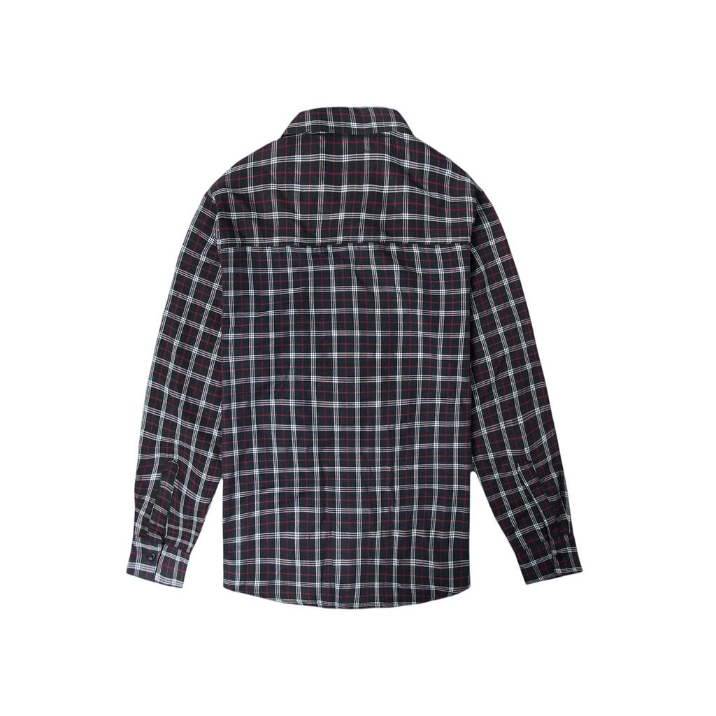 Men's Striped Plaid Casual Loose Button Lapel Long Sleeve Jacket
