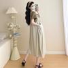 2026 Chic Faux Two-Piece Loose Casual Slimming Maternity Dress