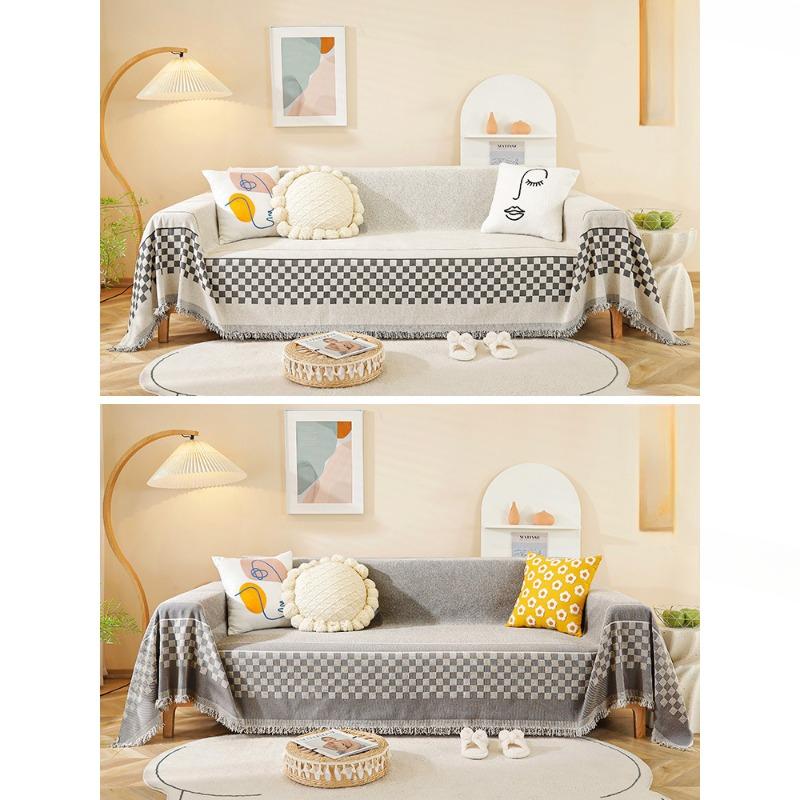 Chenille Leichter Luxus-Sofabezug, Stoff, Vier Jahreszeiten, universell, einfach, modern, All-Inclusive, universeller Sofabezug, High-End-Bezug, Handtuch