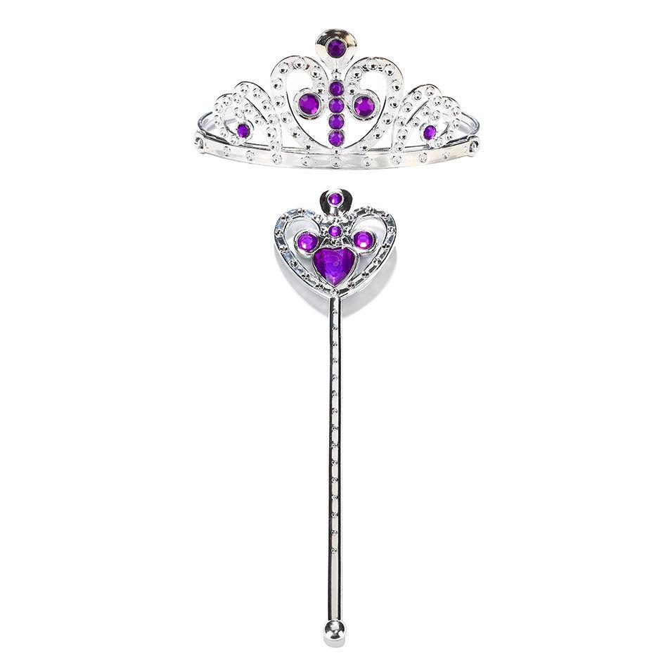 Accessori da Principessa Cosplay Gioielli per Bambini Collana Viola a Coda di Pesce Accessori