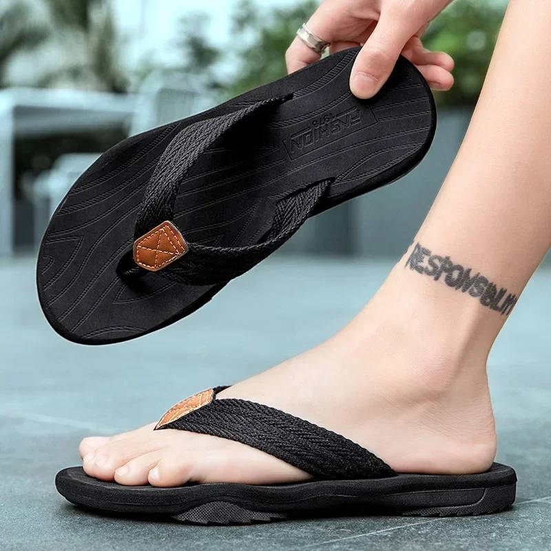 Men's Flip Flops Casual Patchwork Non Slip Women Summer Shoes Slippers for Boys Comfortable Leisure Anti Slip Leisure Anti Slip