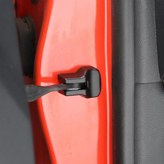 For 15-2025 Ford Mustang Black Door Limiting Stopper Buckle Protector Cover Trim